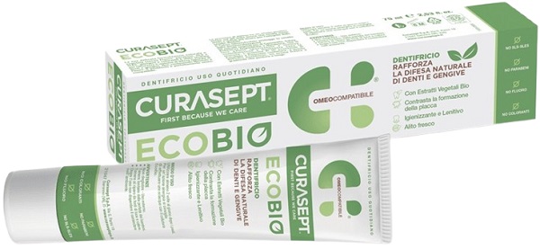 CURASEPT PHARMADENT ECOBIO DENTIFRICIO 75 ML - Farmacia Mastrangelo 