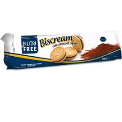 NUTRIFREE BISCREAM CON CREMA AL CACAO 125 G - Farmacia Mastrangelo 