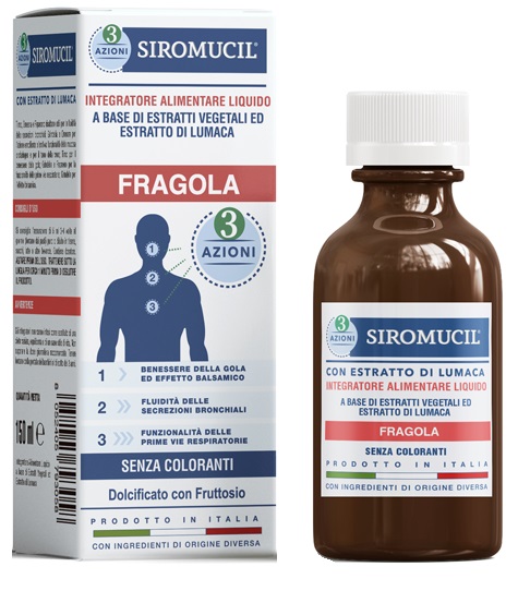 SIROMUCIL 3 AZIONI FRAGOLA 150 ML - Farmacia Mastrangelo 