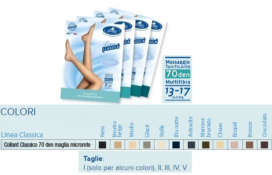 SAUBER COLLANT 70 DENARI MAGLIA MICRORETE BRONZE 5 LINEA CLASSICA - Farmacia Mastrangelo 