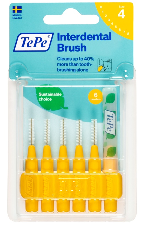 TEPE SCOVOLINO GIALLO 0,7 MM 6 PEZZI - Farmacia Mastrangelo 