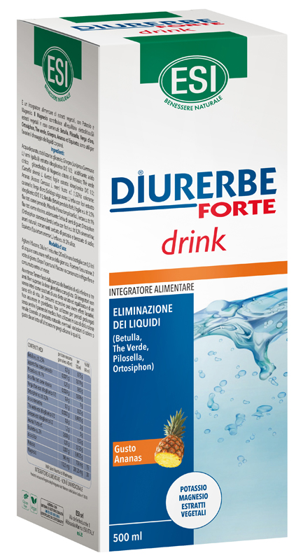 ESI DIURERBE FORTE DRINK ANANAS 500 ML - Farmacia Mastrangelo 