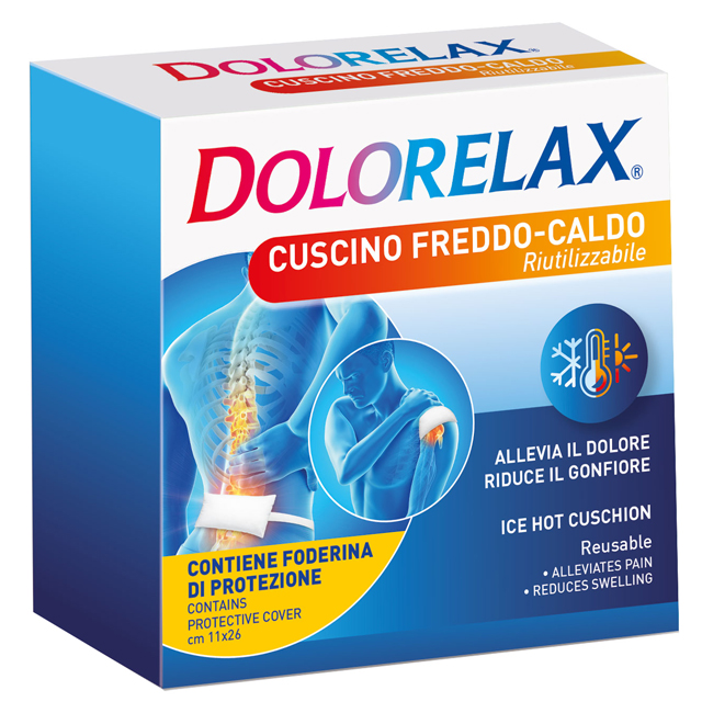 DOLORELAX ICE HOT CUSCINO RIUTILIZZABILE 11X26 CM 2 PEZZI - Farmacia Mastrangelo 
