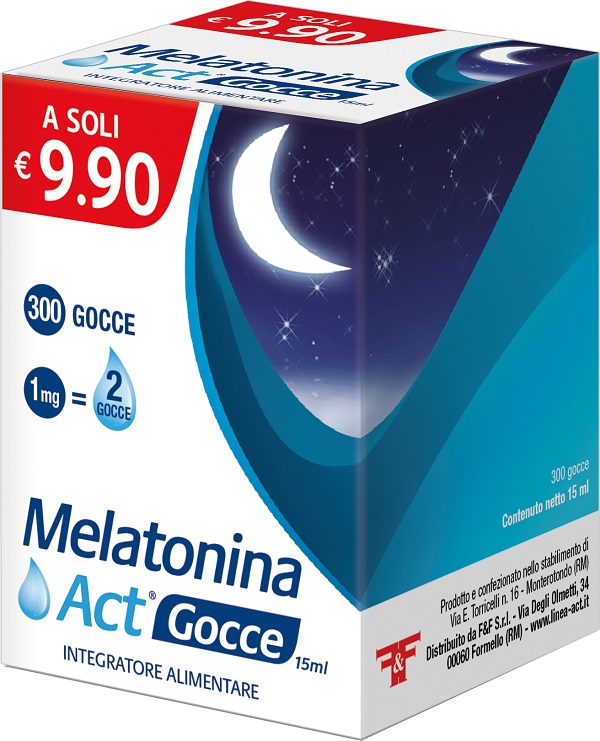 MELATONINA ACT GOCCE 15 ML - Farmacia Mastrangelo 