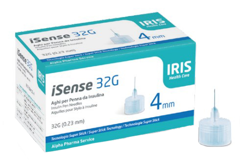 I SENSE AGO PER INSULINA GAUGE 32 4 MM 100 PEZZI - Farmacia Mastrangelo 