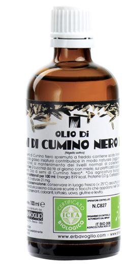 OLIO SEMI CUMINO NERO BIOLOGICO - Farmacia Mastrangelo 