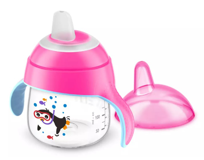 AVENT TAZZA CON BECCUCCIO DECORATA NERO 200 ML - Farmacia Mastrangelo 