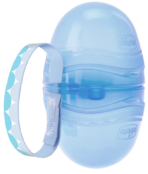 CHICCO PORTASUCCHIETTO DOPPIO BLU 1 PEZZO - Farmacia Mastrangelo 