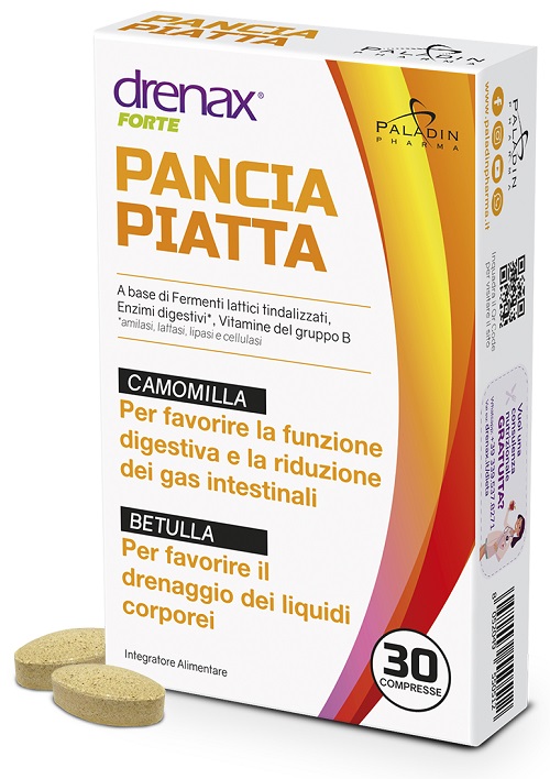 DRENAX FORTE PANCIA PIATTA 30 COMPRESSE - Farmacia Mastrangelo 