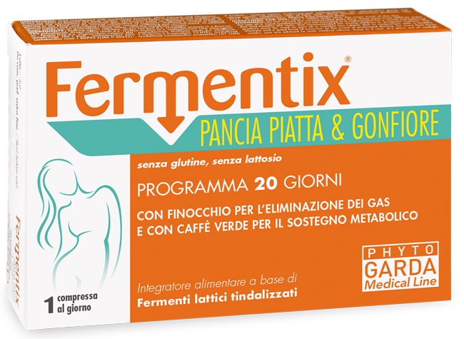 FERMENTIX PANCIA PIATTA E GONFIORE 20 COMPRESSE - Farmacia Mastrangelo 