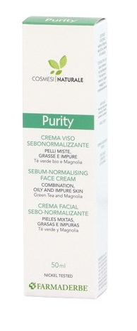 PURITY CREMA VISO SEBONORMALIZZANTE 50 ML - Farmacia Mastrangelo 