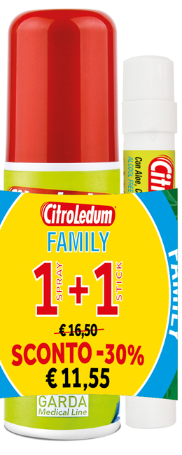 CITROLEDUM FAMILY KIT SPRAY 75 ML + STICK 10 ML - Farmacia Mastrangelo 