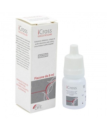ICROSS GOCCE OCULARI SOLUZIONE OFTALMICA ACIDO IALURONICO CROSS-LINKATO 0,2% 8 ML - Farmacia Mastrangelo 