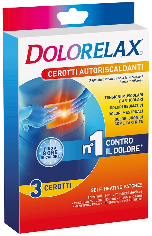 DOLORELAX CEROTTO EFFETTO CALDO 3 PEZZI - Farmacia Mastrangelo 
