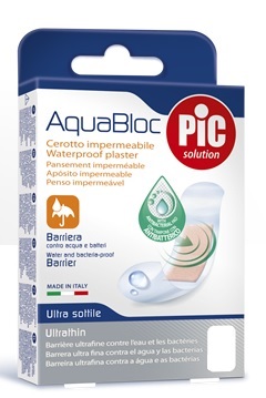 CEROTTO PIC AQUABLOC 10X12 STERILE ANTIBATTERICO 5 PEZZI - Farmacia Mastrangelo 