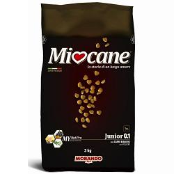 MIOCANE JUNIOR 0,1 CARNI BIANCHE 3 KG - Farmacia Mastrangelo 