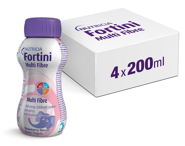 FORTINI MULTI FIBRE GUSTO FRAGOLA 200 ML - Farmacia Mastrangelo 