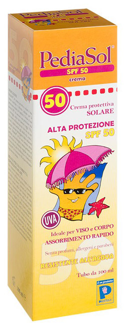 PEDIASOL SPF 50 CREMA SOLARE 100 ML - Farmacia Mastrangelo 