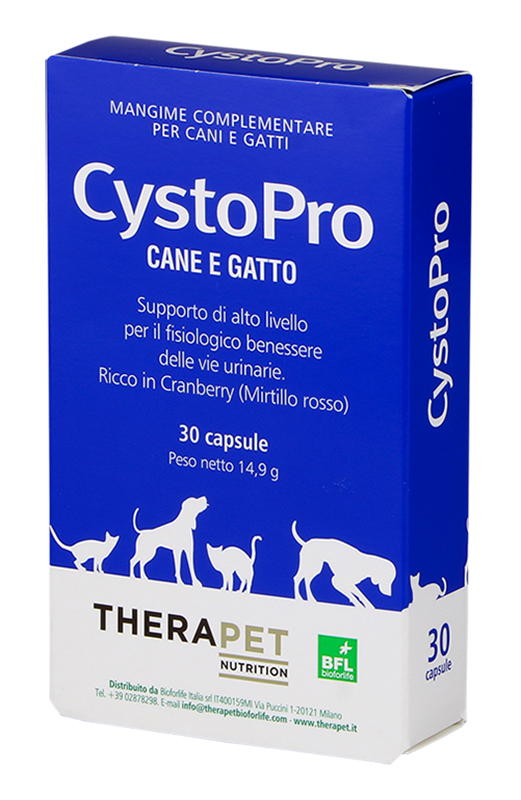 CYSTOPRO THERAPET 30 CAPSULE - Farmacia Mastrangelo 