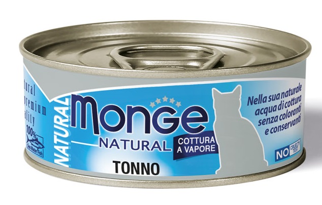 MONGE NATURAL QUALITY GATTO MONGE NATURAL TONNO DELL'ATLANTICO 80 G - Farmacia Mastrangelo 
