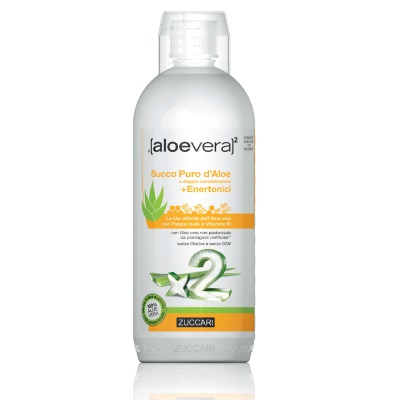 ALOEVERA2 SUCCO PURO D'ALOE DOPPIA CONCENTRAZIONE + ENERTONICI 1 LITRO - Farmacia Mastrangelo 