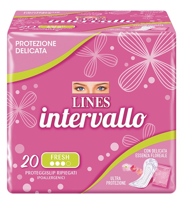 PROTEGGISLIP LINES INTERVALLO FRESH RIPIEGATO 20 PEZZI - Farmacia Mastrangelo 