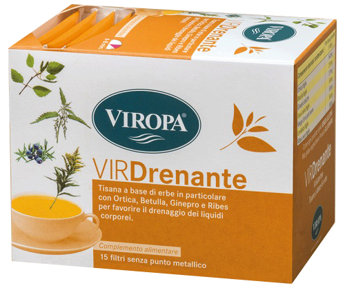 VIROPA DRENANTE TISANA 15 BUSTINE - Farmacia Mastrangelo 
