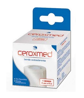 BENDA ELASTICA AUTOADERENTE CEROXMED 4 X 400 CM 1 PEZZO - Farmacia Mastrangelo 