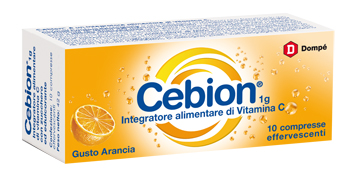 CEBION EFFERVESCENTI VITAMINA C ARANCIA 10 COMPRESSE - Farmacia Mastrangelo 
