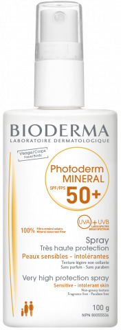 PHOTODERM MINERAL SPF50+ SPRAY 100 ML PROTEZIONE PELLE ATOPICA O ALLERGICA - Farmacia Mastrangelo 