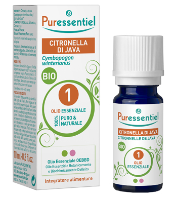 PURESSENTIEL CITRONELLA OLIO ESSENZIALE BIO 10 ML - Farmacia Mastrangelo 