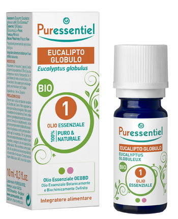 PURESSENTIEL EUCALIPTO GLOBULO OLIO ESSENZIALE BIO 10 ML - Farmacia Mastrangelo 