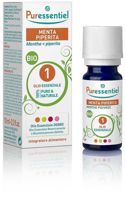 PURESSENTIEL MENTA PIPERITA OLIO ESSENZIALE BIO 10 ML - Farmacia Mastrangelo 