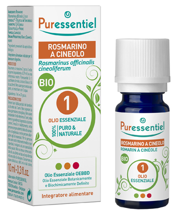 PURESSENTIEL ROSMARINO CINEOLO OLIO ESSENZIALE BIO 10 ML - Farmacia Mastrangelo 