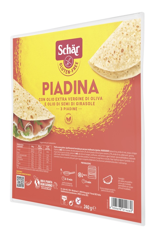 SCHAR PIADINA 3 PEZZI DA 80 G - Farmacia Mastrangelo 