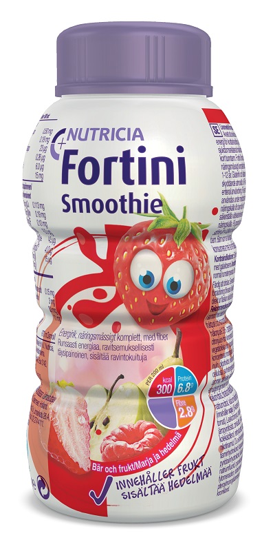FORTINI SMOOTHIE MULTI FIBRE GUSTO FRUTTI ROSSI 200 ML - Farmacia Mastrangelo 