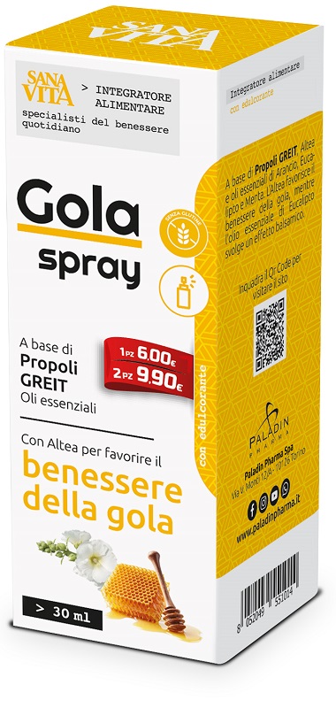 SANAVITA GOLA SPRAY 30 ML - Farmacia Mastrangelo 