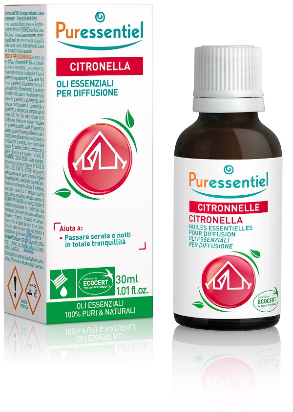 MISCELA CITRONELLA PER DIFFUSIONE 30 ML ECOCERT - Farmacia Mastrangelo 