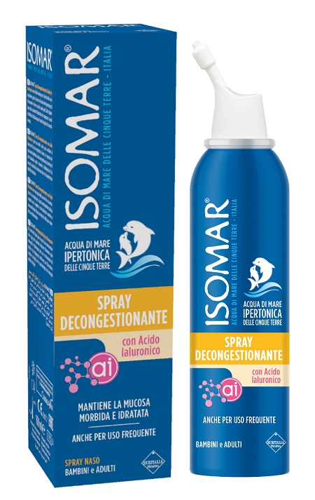 ISOMAR SPRAY DECONGESTIONANTE ACIDO IALURONICO 100 ML - Farmacia Mastrangelo 