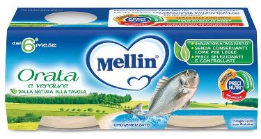 MELLIN OMOGENEIZZATO ORATA 2X80 G - Farmacia Mastrangelo 