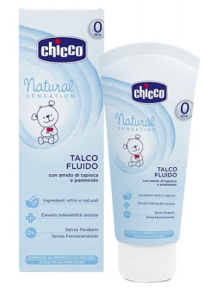 CHICCO TALCO FLUIDO NATURAL SENSATION 100 ML - Farmacia Mastrangelo 