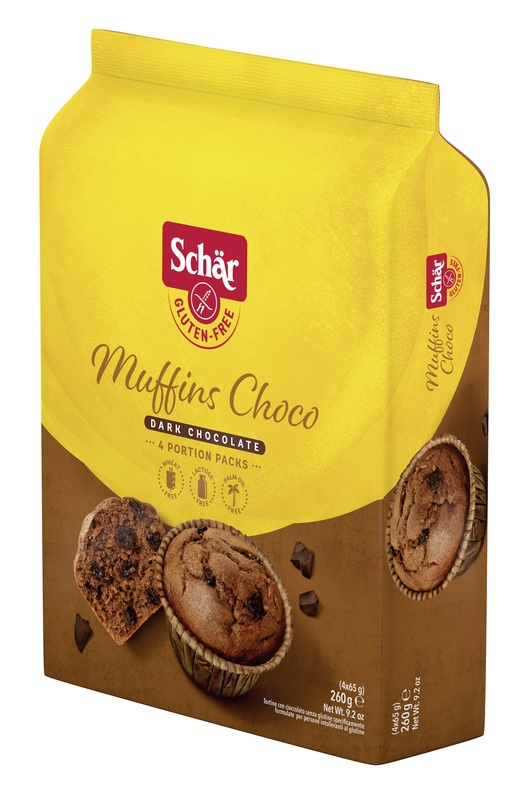 SCHAR MUFFINS CHOCO TORTINE CON CIOCCOLATO FONDENTE 4 PORZIOI DA 65 G - Farmacia Mastrangelo 