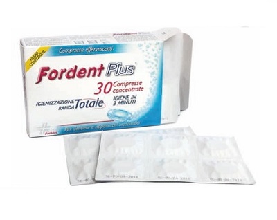 FORDENT PLUS 30 COMPRESSE CONCENTRATE PER DENTIERE E APPARECCHI ORTODONTICI - Farmacia Mastrangelo 