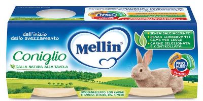 MELLIN OMOGENEIZZATO CONIGLIO 2 X 80 G - Farmacia Mastrangelo 