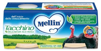 MELLIN OMOGENEIZZATO TACCHINO 2 X 80 G - Farmacia Mastrangelo 