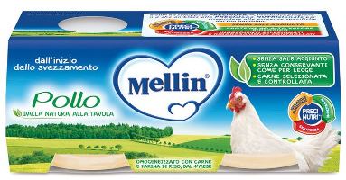 MELLIN OMOGENEIZZATO POLLO 2 X 80 G - Farmacia Mastrangelo 