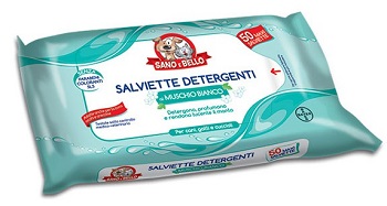 SANO E BELLO SALVIETTE DETERGENTI MUSCHIO BIANCO 50 PEZZI - Farmacia Mastrangelo 