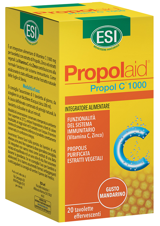 ESI PROPOLAID C 1000 20 TAVOLETTE EFFERVESCENTI - Farmacia Mastrangelo 