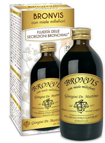 BRONVIS CON MIELE MILLEFIORI 200 ML - Farmacia Mastrangelo 