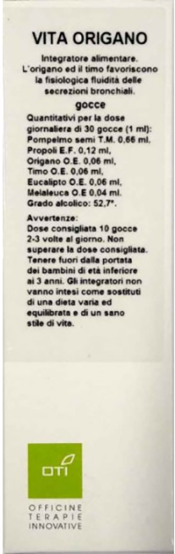 VITA ORIGANO GOCCE 30ML - Farmacia Mastrangelo 